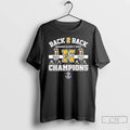 Classic Navy Midshipmen Baack 2 Back Commander In Chiefs Trophy Champions 2024 2025 T Shirts