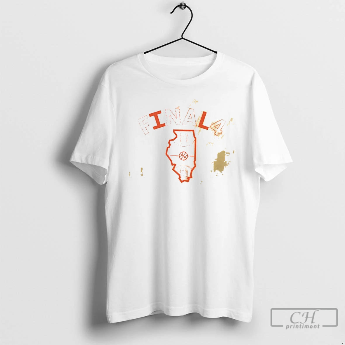 Classic O1trntd2 Illinois Fighting Illini Final 4 Basketball