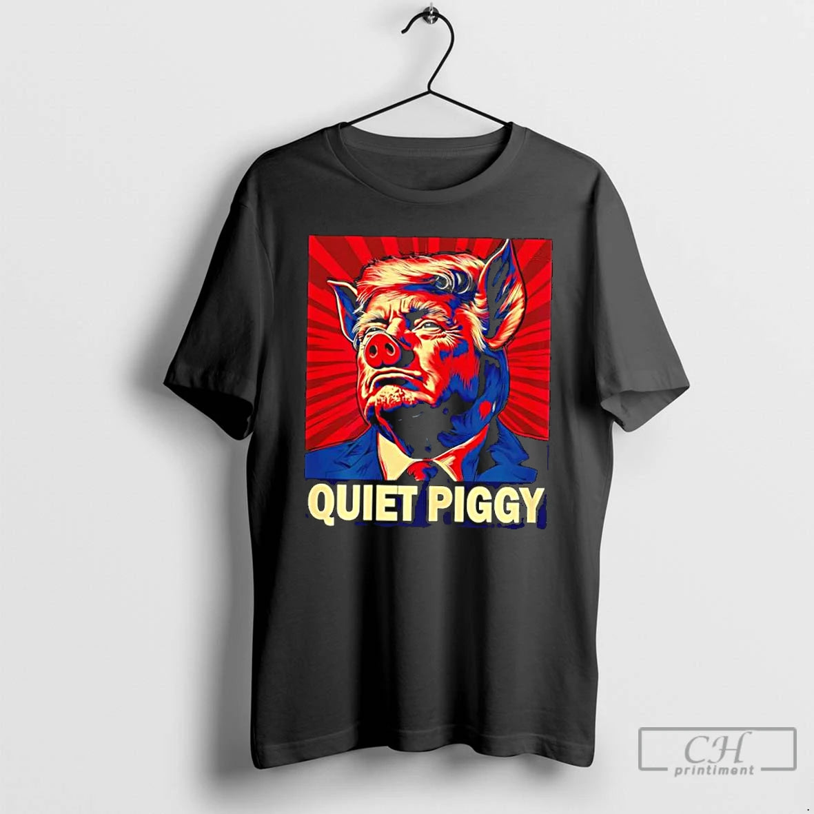 Classic Quiet Piggy Trump Retro Meme