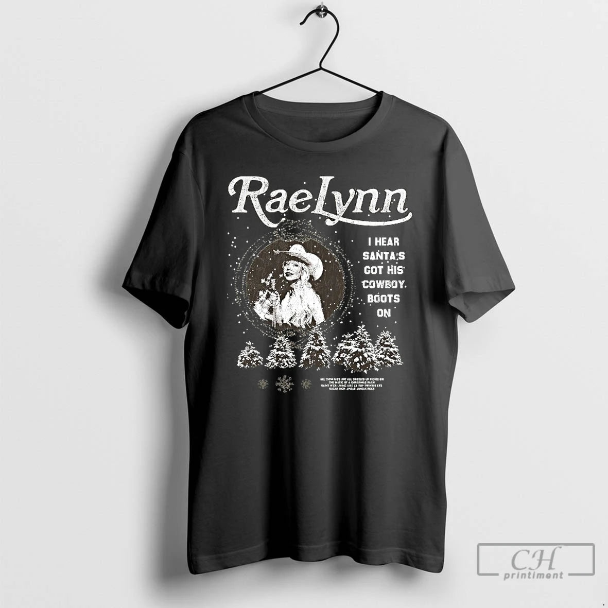 Classic Raelynn I Hear Santas Got His Cowboy Boots On Xmas Christmas T Shirts Sweater