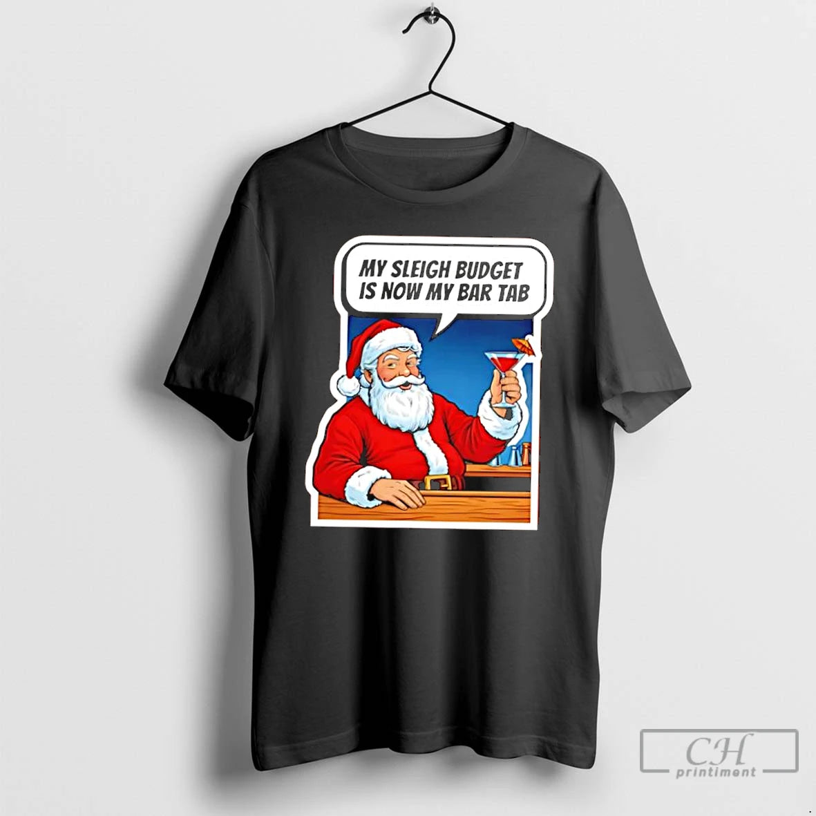 Classic Santa Claus My Sleigh Budget Is Now My Bar Tab