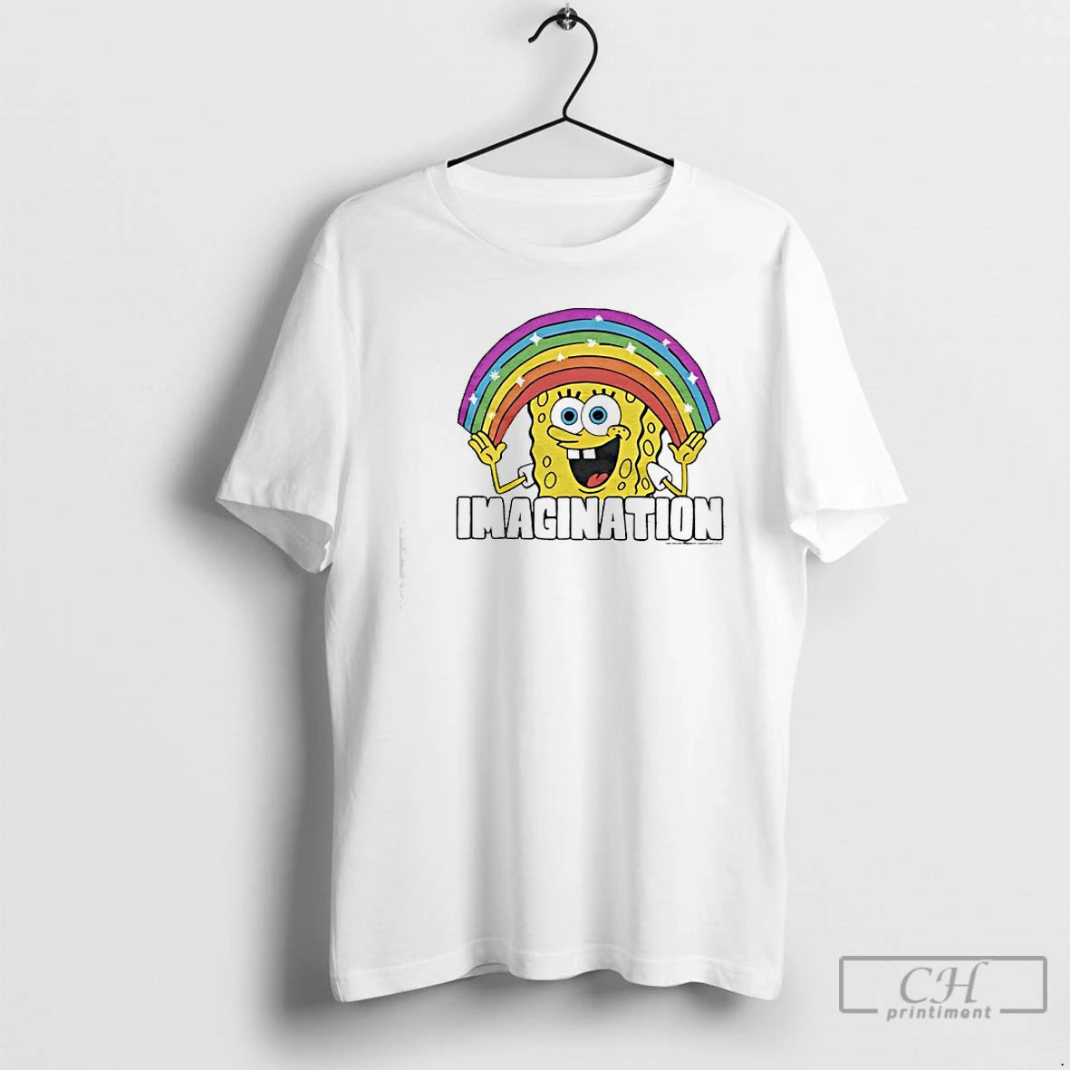 Classic Sponge Squarepants Imagination Rainbow Graphic
