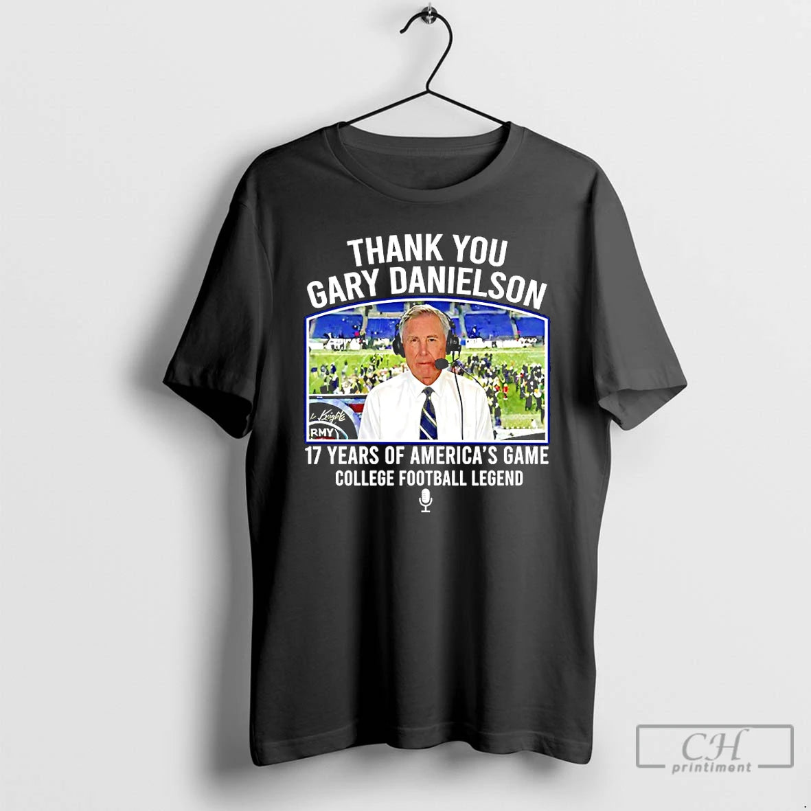 Classic Thank You Gary Danielson 17 Years Of Americas Game College Football Legend T Shirts