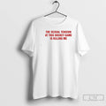Classic The Sexual Tension In This Hockey Game Is Killing Me Text T Shirts Sweater