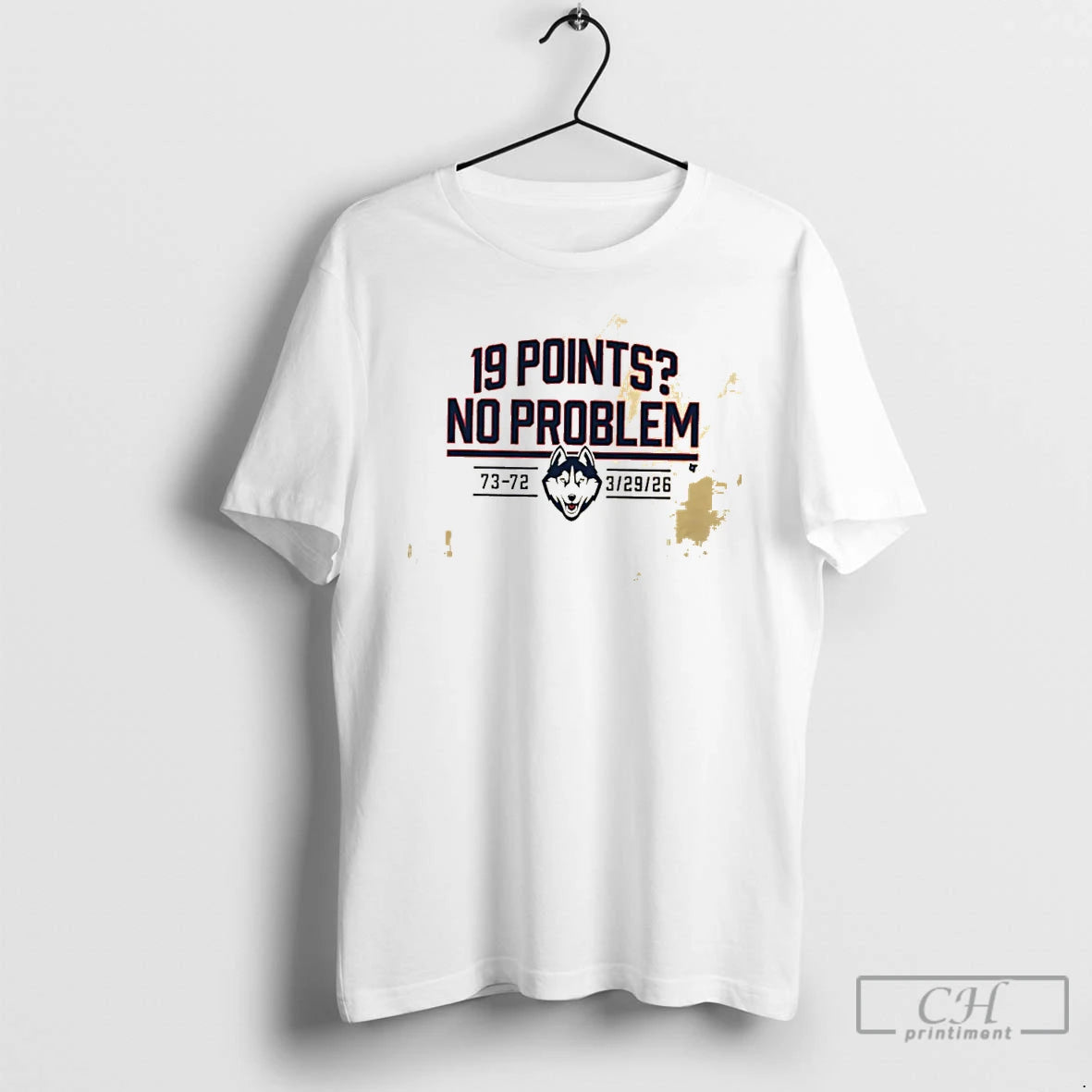 Classic Uconn Huskies Basketball 19 Points No Problem