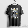 Classic Weathered Old Man I Am The Storm Skull