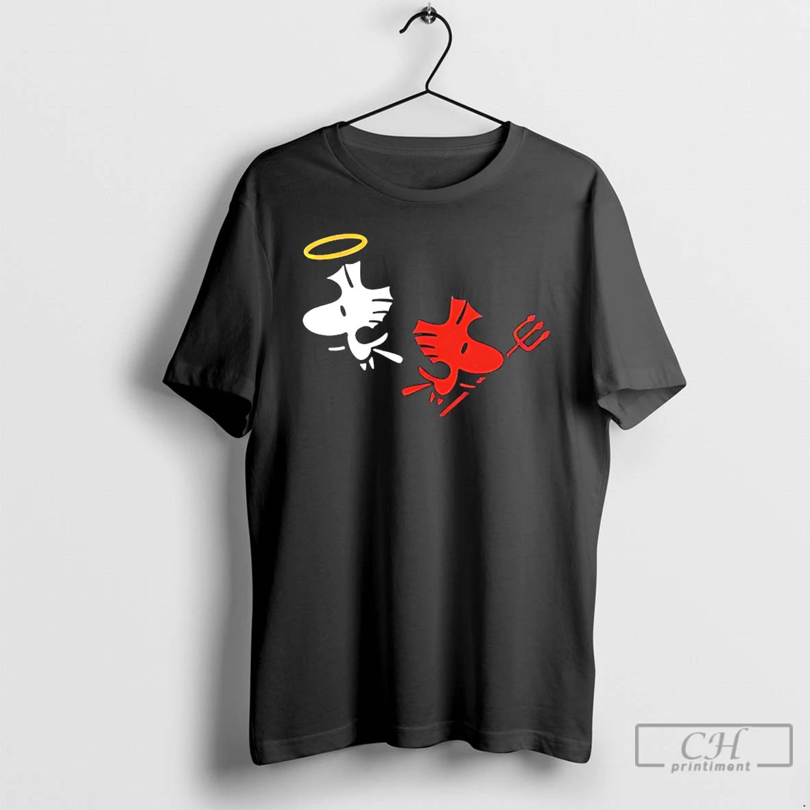 Classic Woodstock Angel And Devils Cartoon
