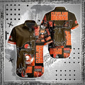 Cleveland Browns Hawaiian Shirt Skull Champion Design 992063