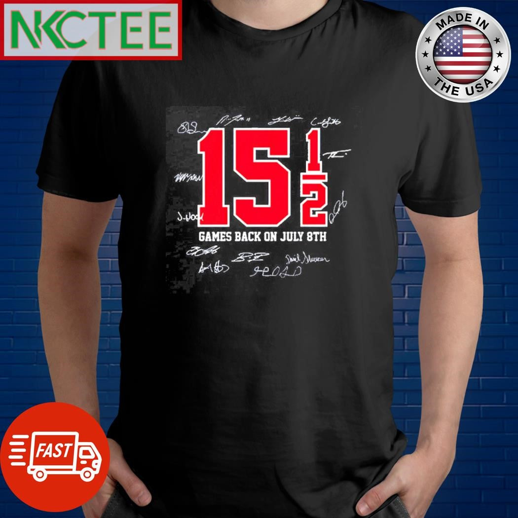 Cleveland Guardians Baseball 15.5 Games Back On July 8th Game Comeback Signatures shirt