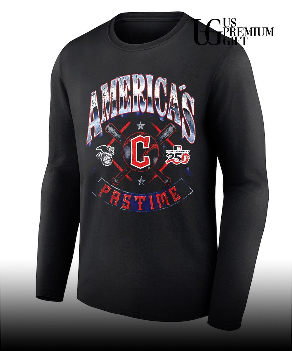 Cleveland Guardians baseball Americana 250th Pastime celebrating logo shirt
