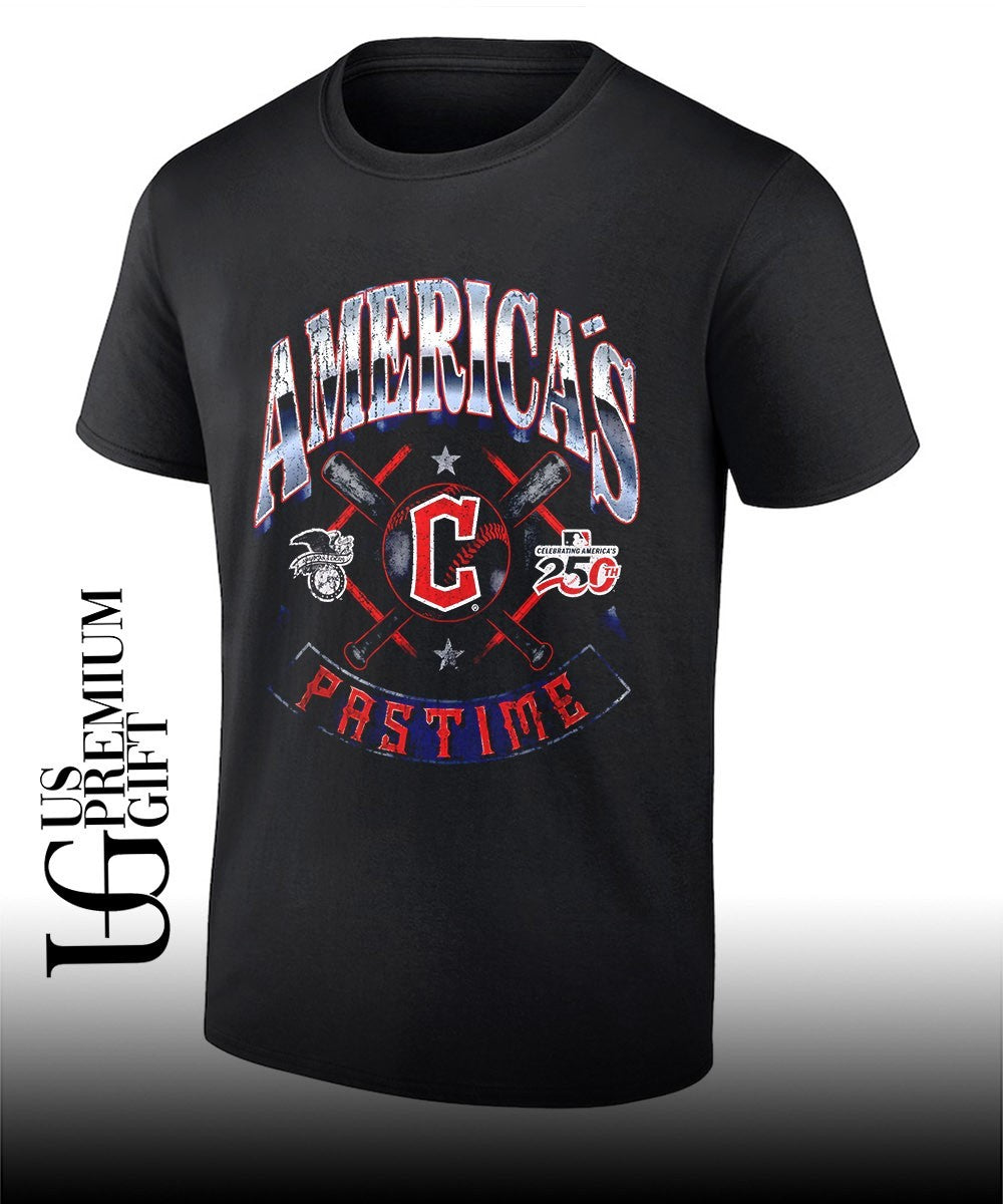 Cleveland Guardians baseball Americana 250th Pastime celebrating logo shirt