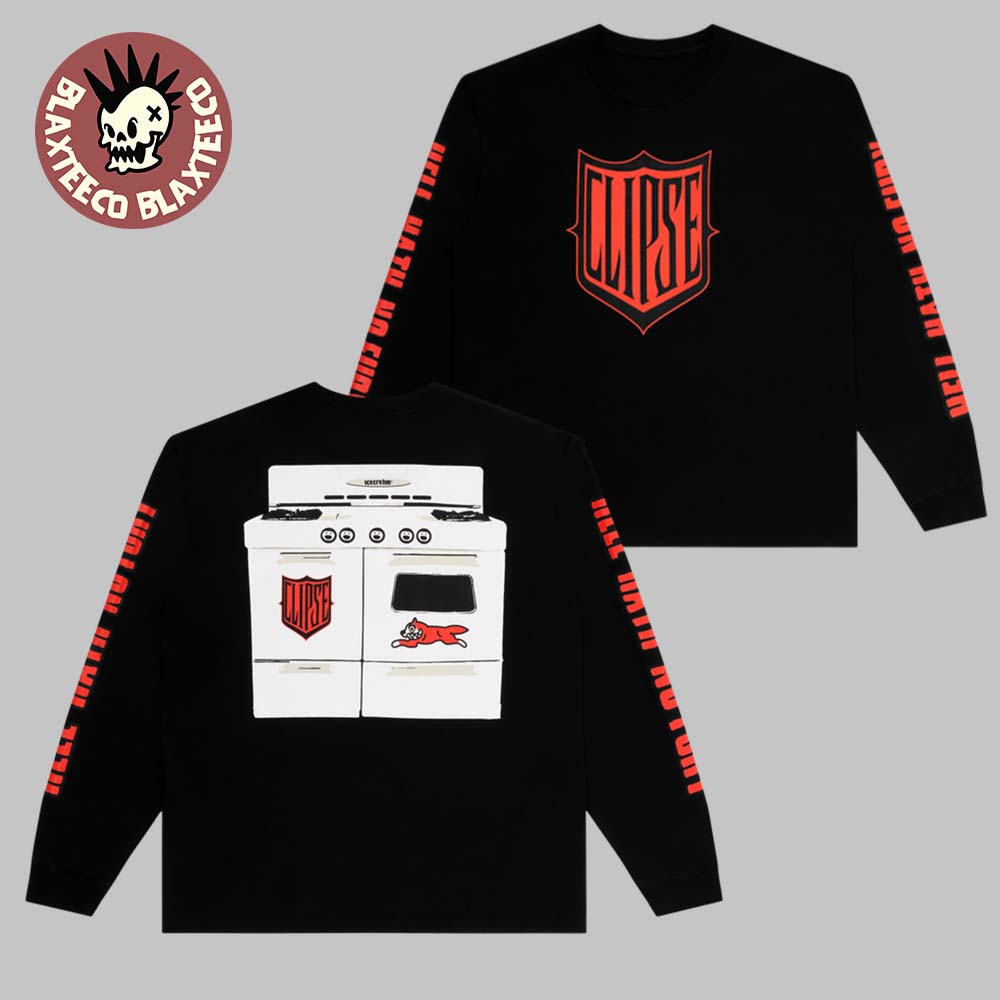 Clipse X Ice Cream Hell Hath No Fury 20th Year Anniversary Stove Longsleeve T-Shirt