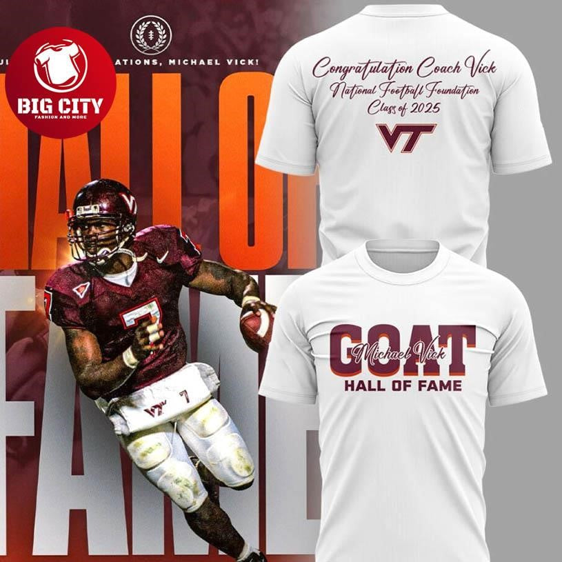 Coach Vick honored and inducted into the Hall of Fame 2025 Two Sided Shirt