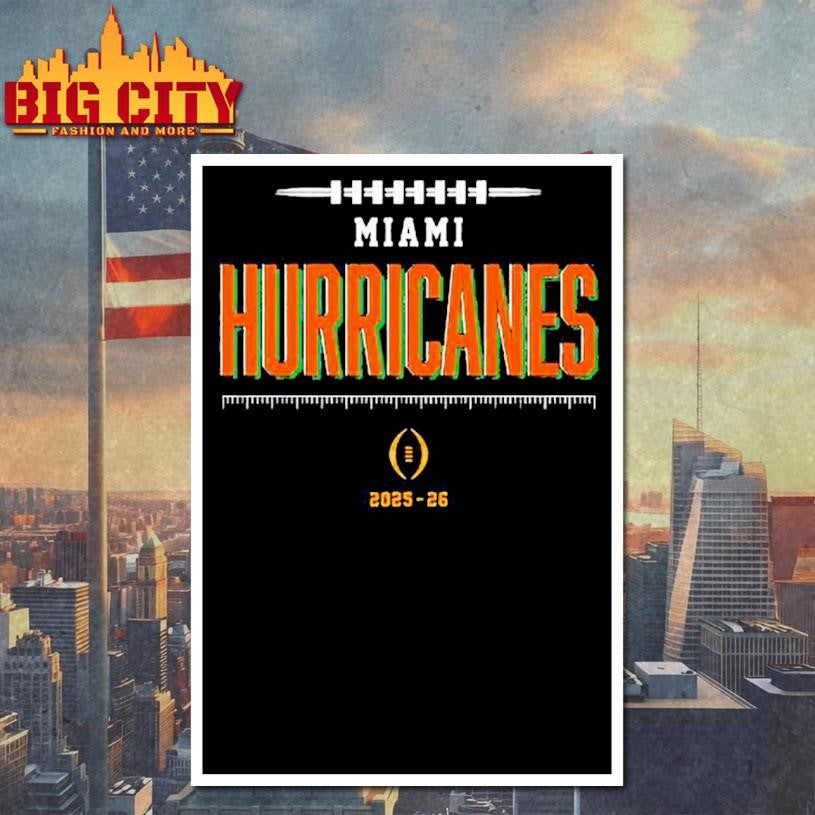 College Football Playoff 2025-2026 Miami Hurricanes Bound Shirt