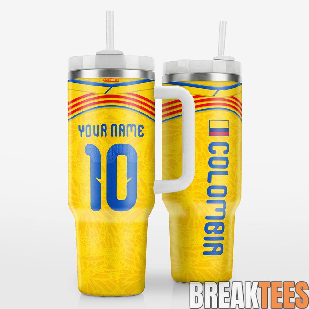 Colombia Jersey Design WC26 Custom Tumbler