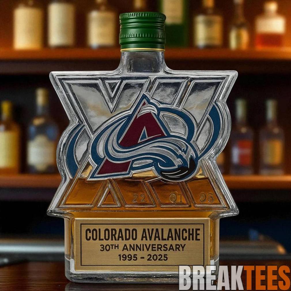 Colorado Avalanche 30th Anniversary Limited Edition Whiskey Bottle