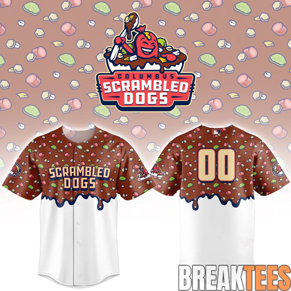 Columbus Clingstones Scrambled Dogs Custom Baseball Jersey