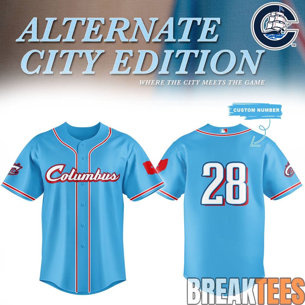 Columbus Clippers Alternate City Edition Custom Baseball Jersey