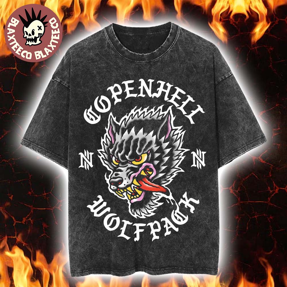 Copenhell Festival 2026 Merch Copenhagen Denmark From 24 To 27 June 2026 Wolfpack Retro Washed Tee