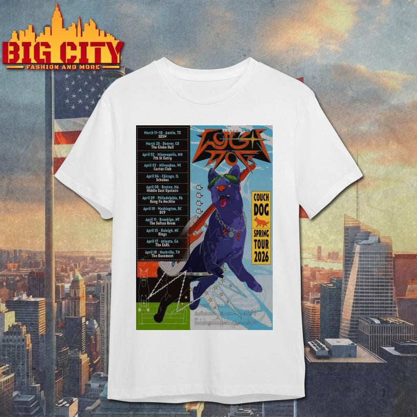 Couch Dog Spring Tour 2026 Poster Shirt
