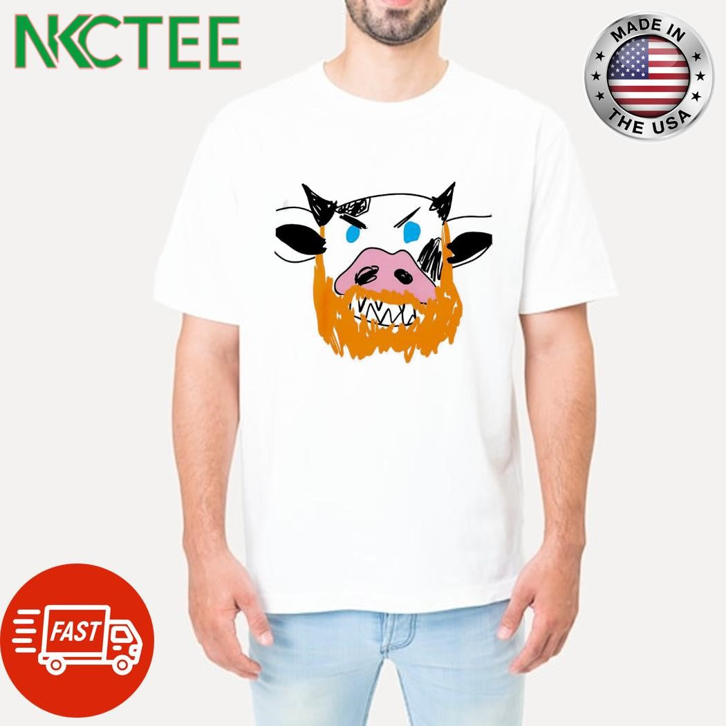Cow whisker paint shirt