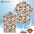 Cowboy Riding Dinosaur T-rex, Western Christmas Hawaiian Shirt