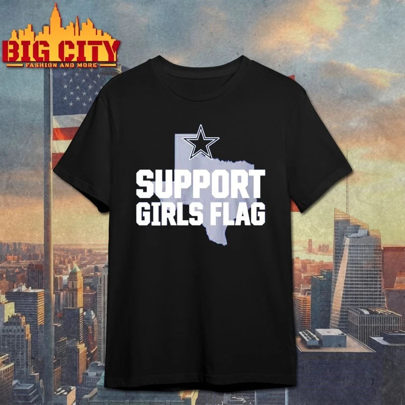 Cowboys Support Girls Flag shirt