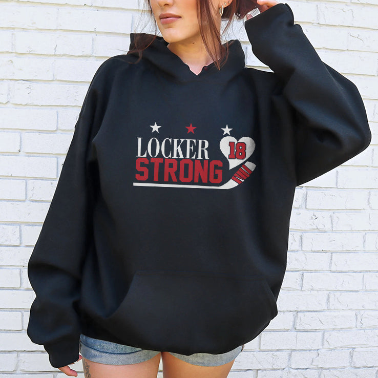Craig Laughlin Locker Strong18 Heart Hockey T Shirt
