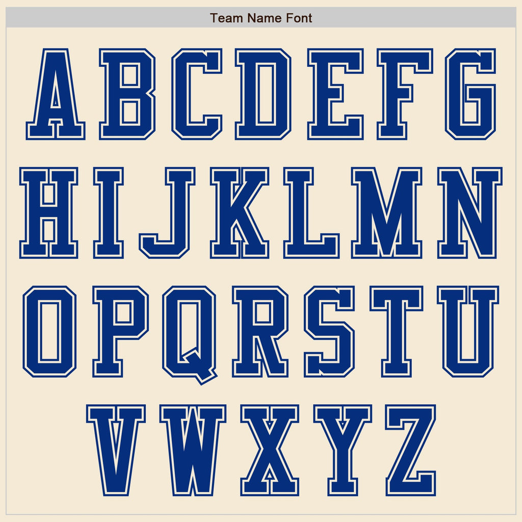 Custom Cream Royal Authentic Baseball Jersey