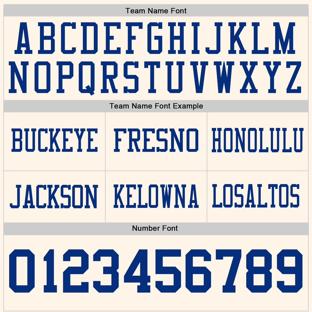 Custom Cream Royal Authentic Football Jersey