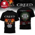 Creed Creedmas Final Shows Of 2025 Tour Rock Band Christmas Concert Two Sided Shirt