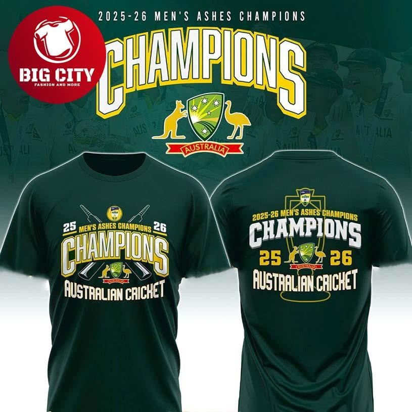 Cricket Australia Men’s Ashes 2025-26 Champions Two Sided Shirt