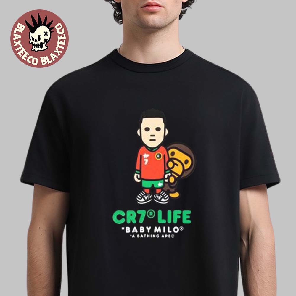 Cristiano Ronaldo X BAPE CR7 Life Baby Milo A Bathing Ape Characters T-Shirt