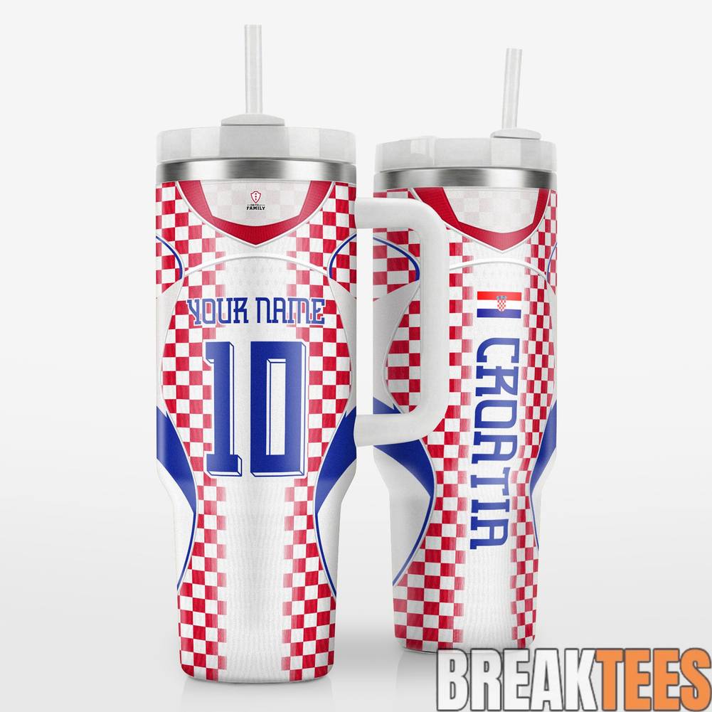 Croatia Jersey Design WC26 Custom Tumbler