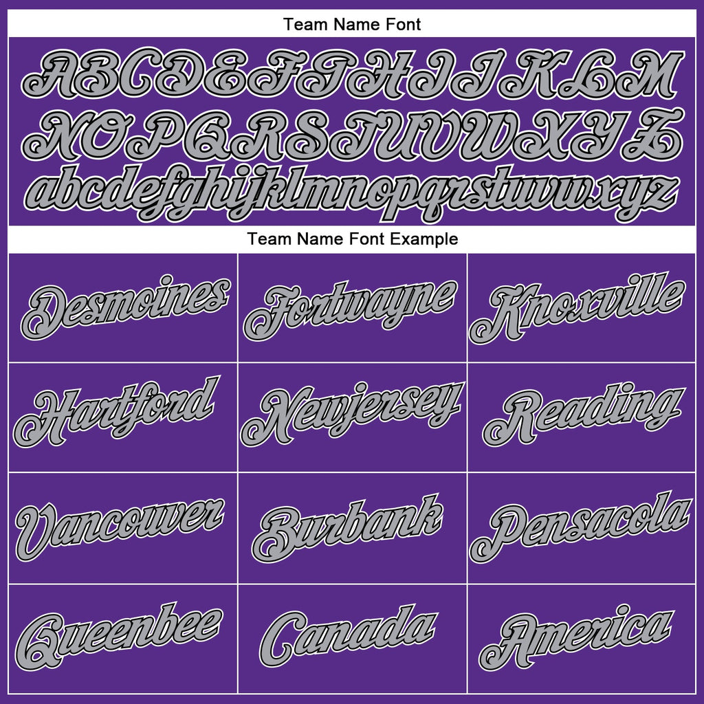 Custom Women's Purple Black White-Gray V-Neck Cropped Baseball Jersey