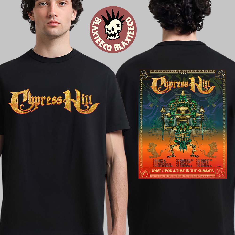 Cypress Hill Once Upon A Time In The Summer Tour 2026 North America Schedule Dates Two Sided T-Shirt