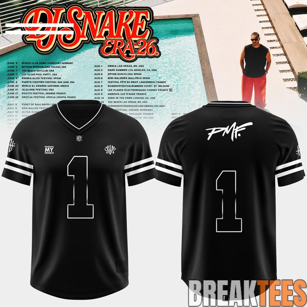 DJ Snake Tour Era 2026 Limited Edition Football Jersey