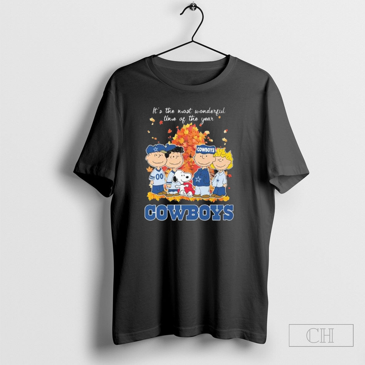 Dallas Cowboys And Peanuts Character Its The Most Wonderful Time Of The Year Shirt Tee