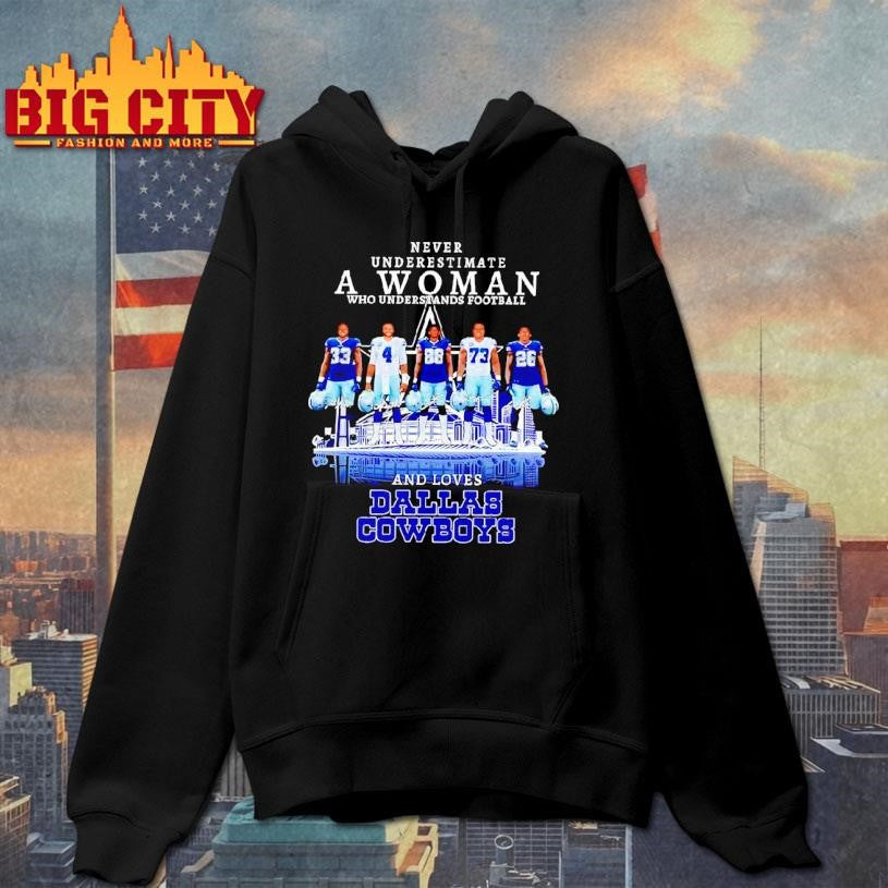 Dallas Cowboys Never Underestimate A Woman Who Understands Football Shirt