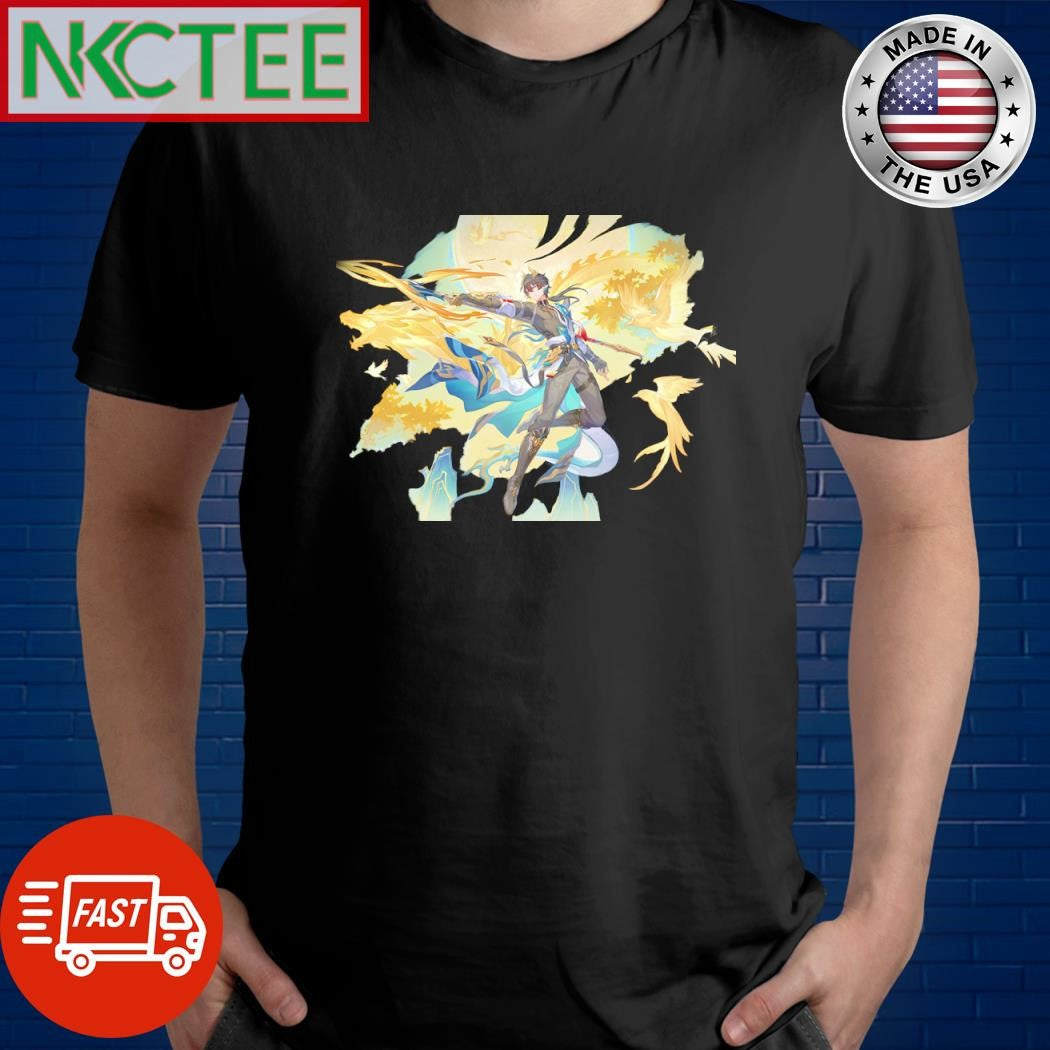 Dan Heng, specifically in his Permansor Terrae form shirt
