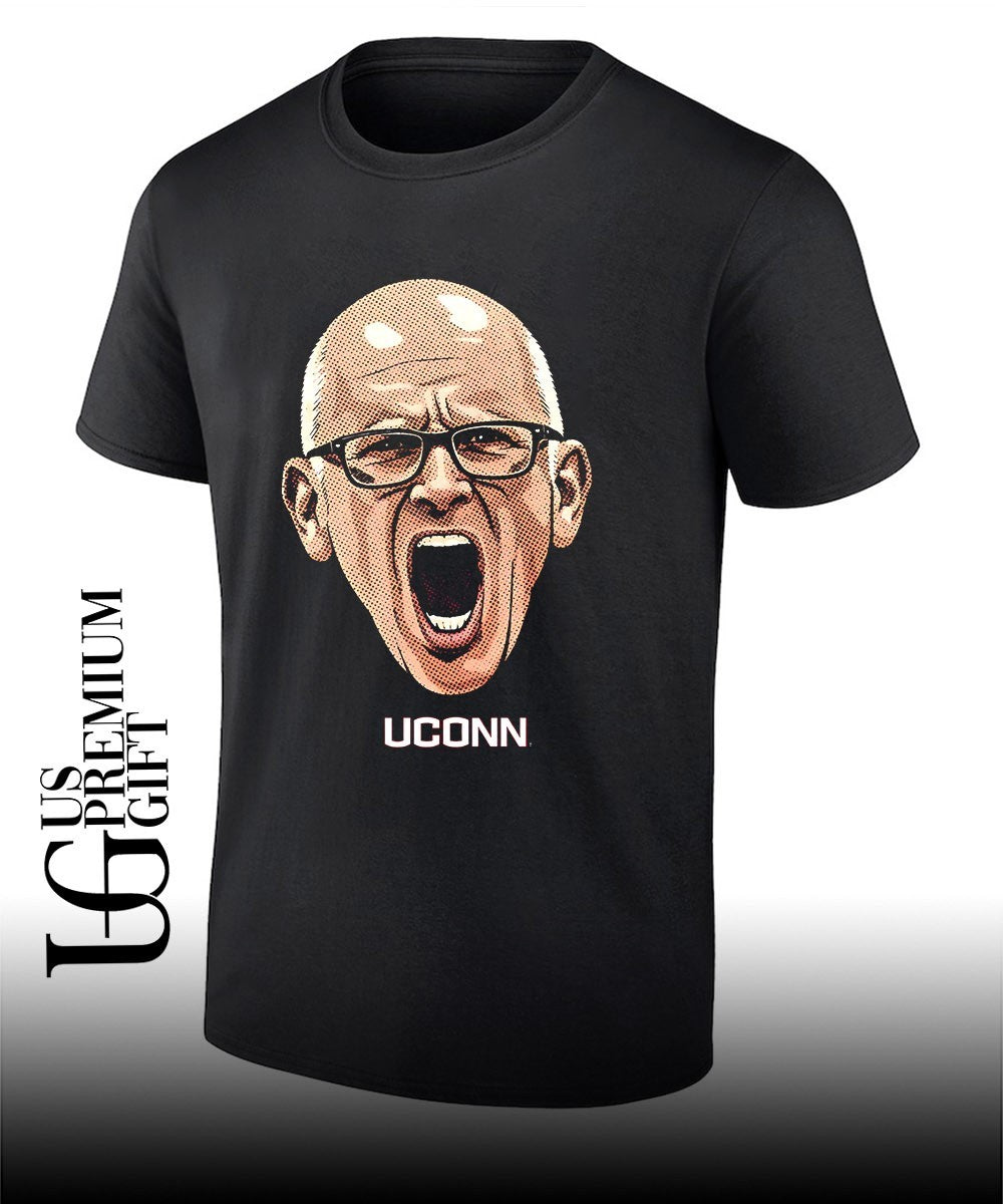 Dan Hurley Coach UConn Huskies men’s basketball Big Head shirt