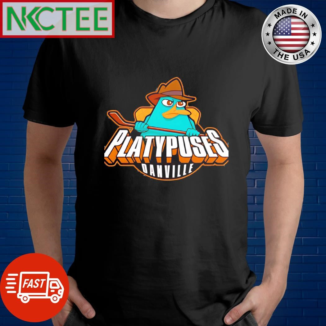 Danville Platypuses hockey x cartoon Phineas and Ferb shirt