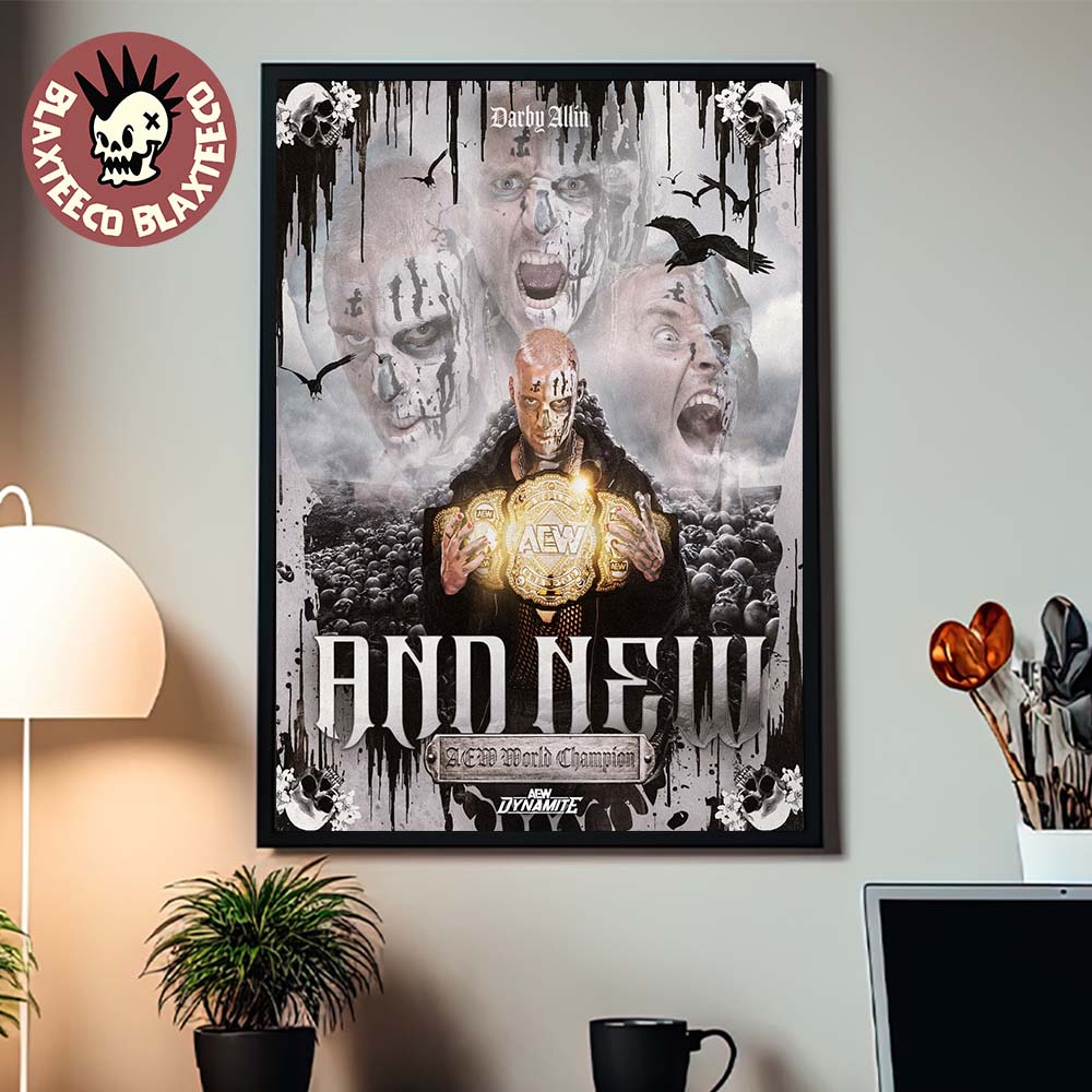 Darby Allin AEW Dynamite 2026 New AEW World Champion Home Decor Poster Canvas
