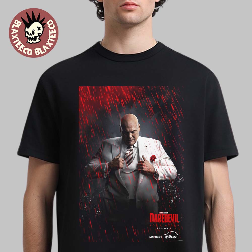 Daredevil Born Again Season 2 Kingpin Character Poster T-Shirt