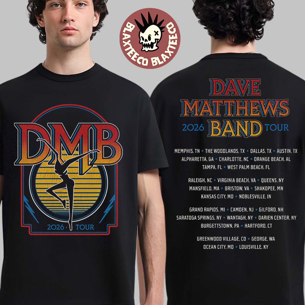 Dave Matthews Band 2026 North American Tour Merch Logo T-Shirt