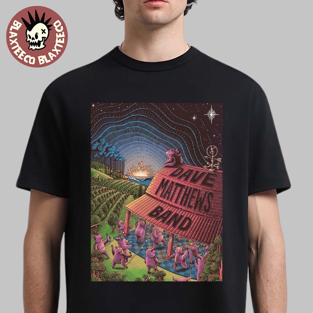 Dave Matthews Band The Pig Song Poster Art Limited Edition T-Shirt