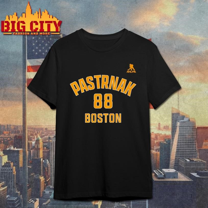 David Pastrnak #88 Boston Name &amp; Number Shirt