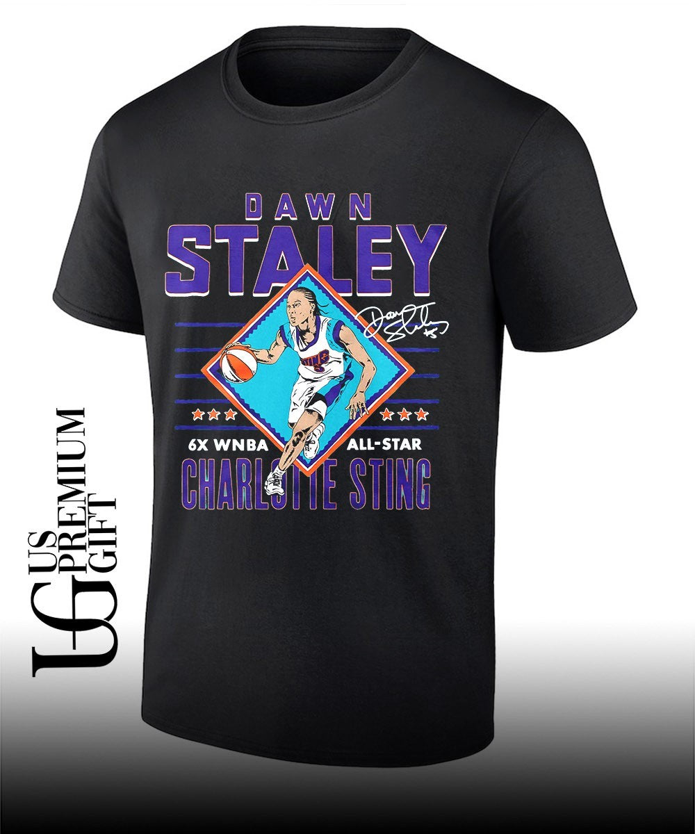 Dawn Staley Charlotte Sting 6X WNBA All Star signature shirt