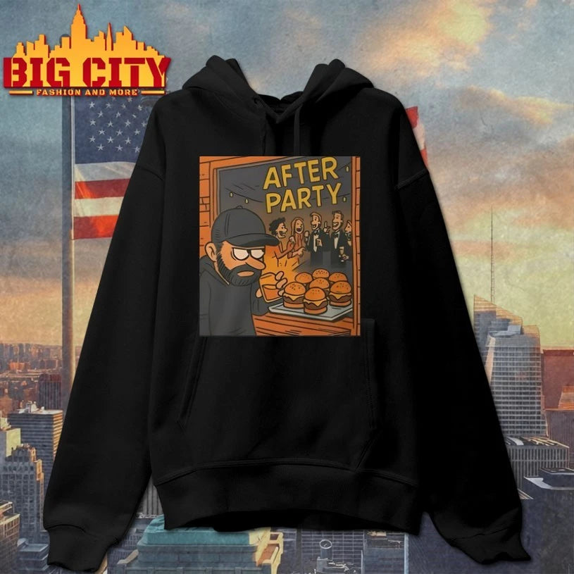 Dax Harwood Wearing After Party Burger shirt