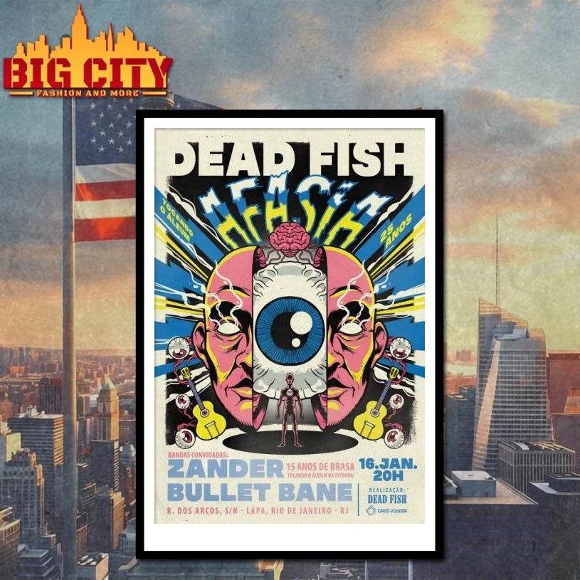 Dead Fish Jan 16 2026 Lapa Rio De Janeiro Poster shirt
